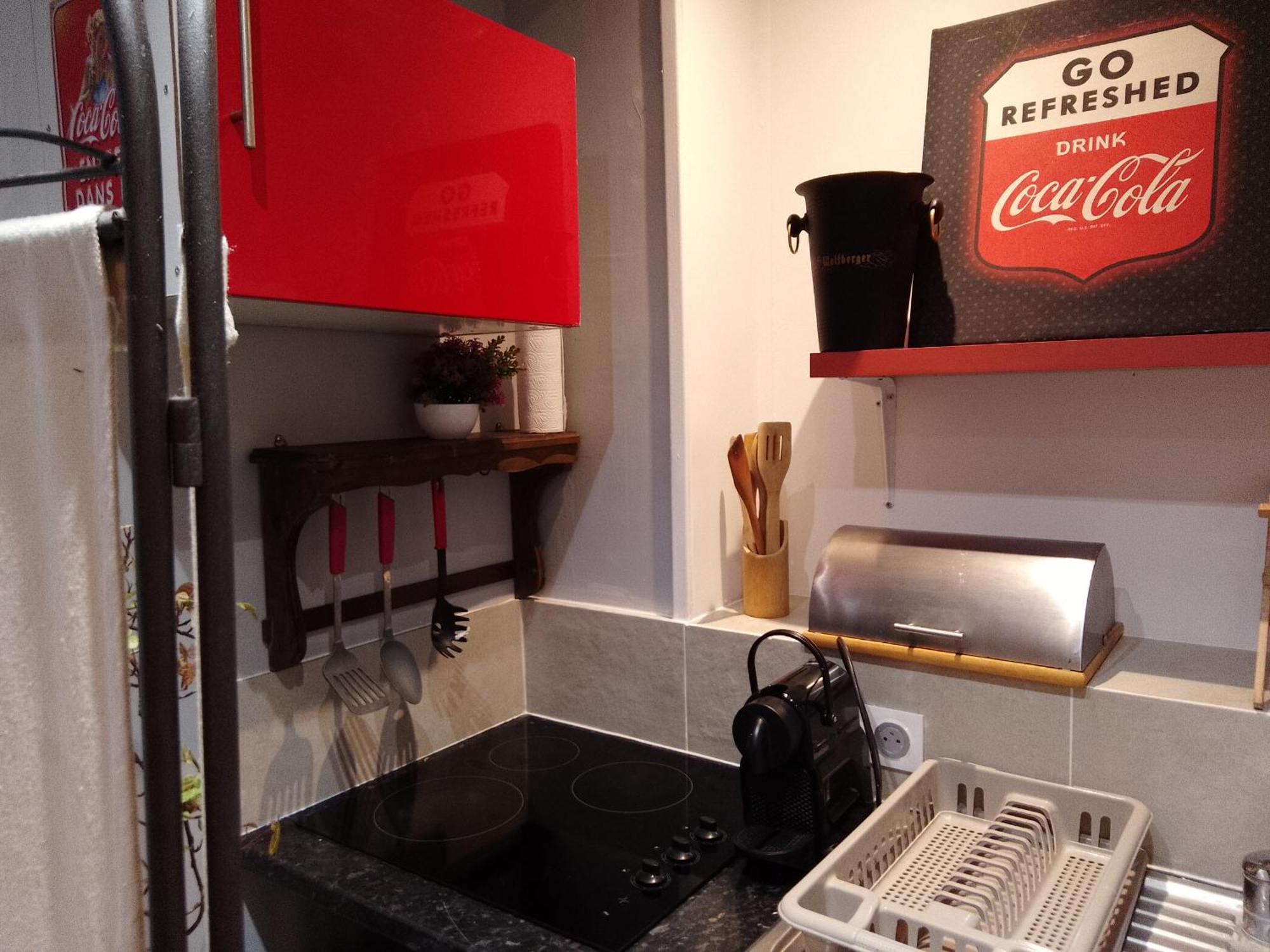 Familial Pour 1,2,3,4 Personnes De 42m2-accessible Handic -rez De Chaussee-vues Sur Rue Et Patio Prive - Sejour,chambre Separee,cuisine,salle De Bain,lit Double Et Canape-lit 2pers-entree De La Rue Berzelius-5 Minutes Du Metro Brochant-lig * Paris